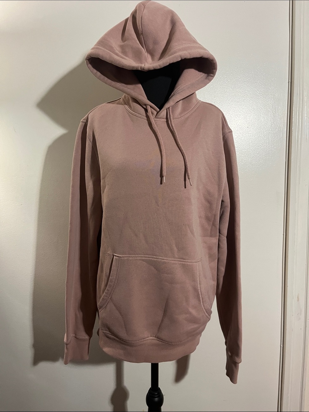 Men's Dusty Rose Hooded Pullover Sweatshirt